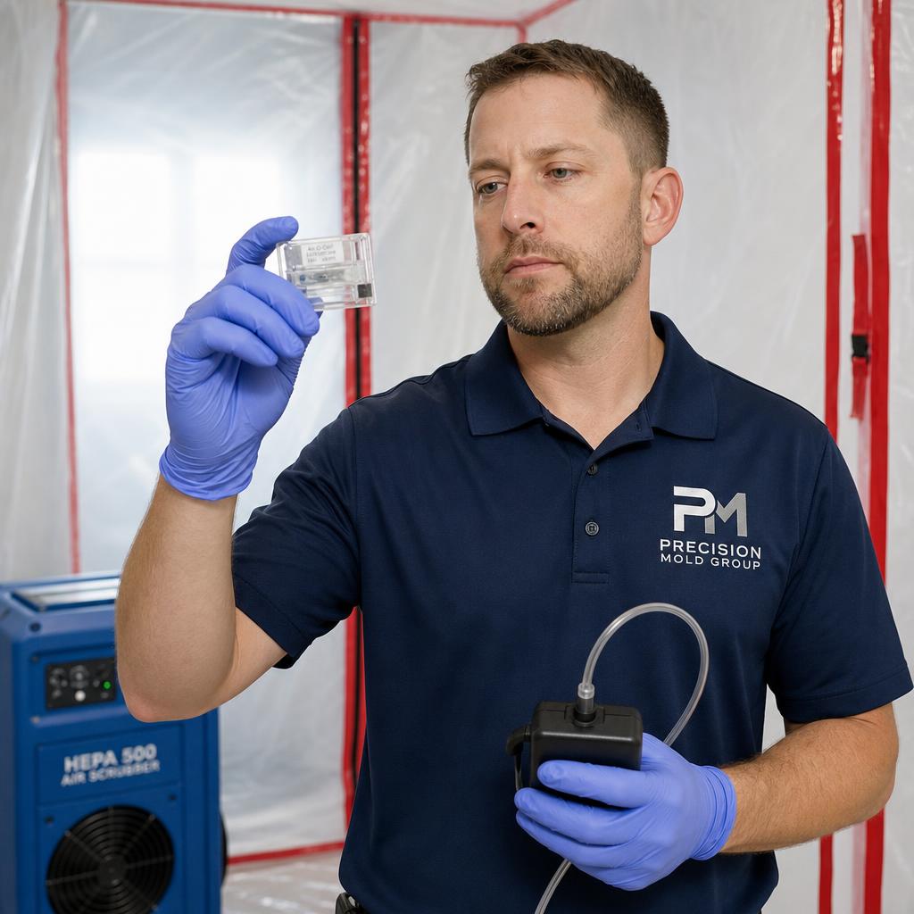 Independent post remediation verification testing in a West Covina property